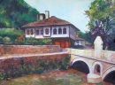 Paintings, Aquarelle, Old house